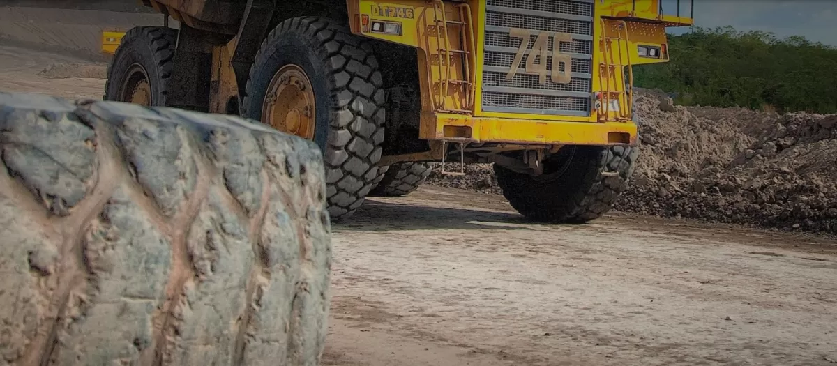 Large mining dumptruck